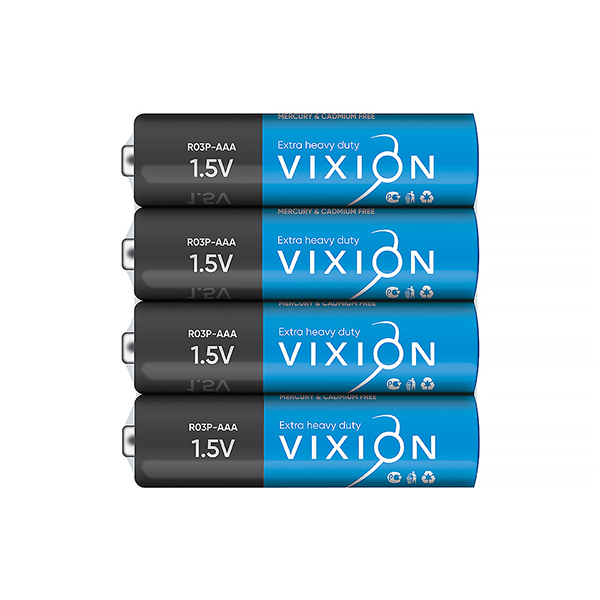 Батарейка Vixion солевая R03P - AAA (пленка 4шт)